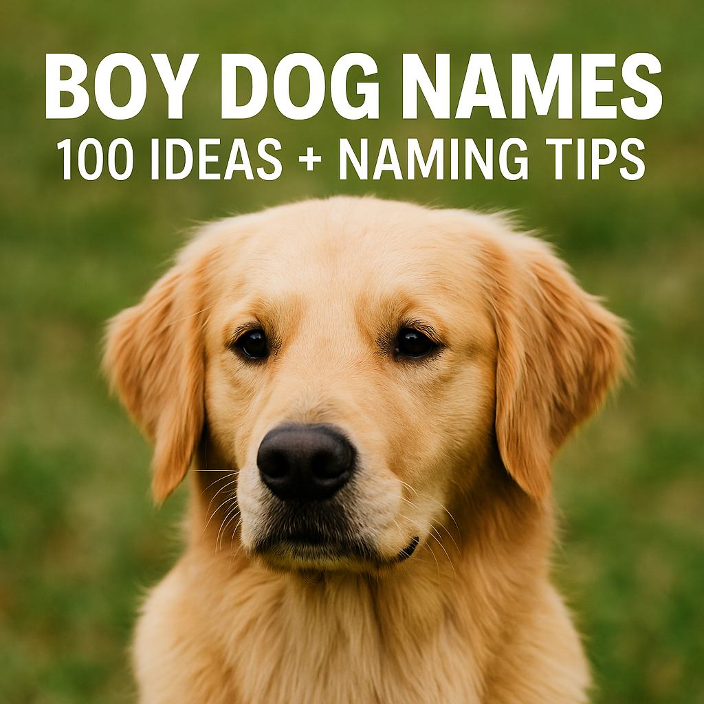Boy Dog Names: 100 Ideas + Naming Tips