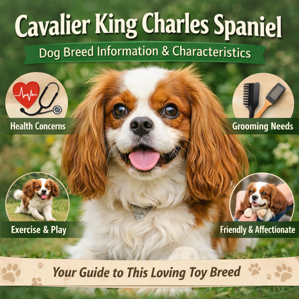 Cavalier King Charles Spaniel Dog Breed Information and Characteristics