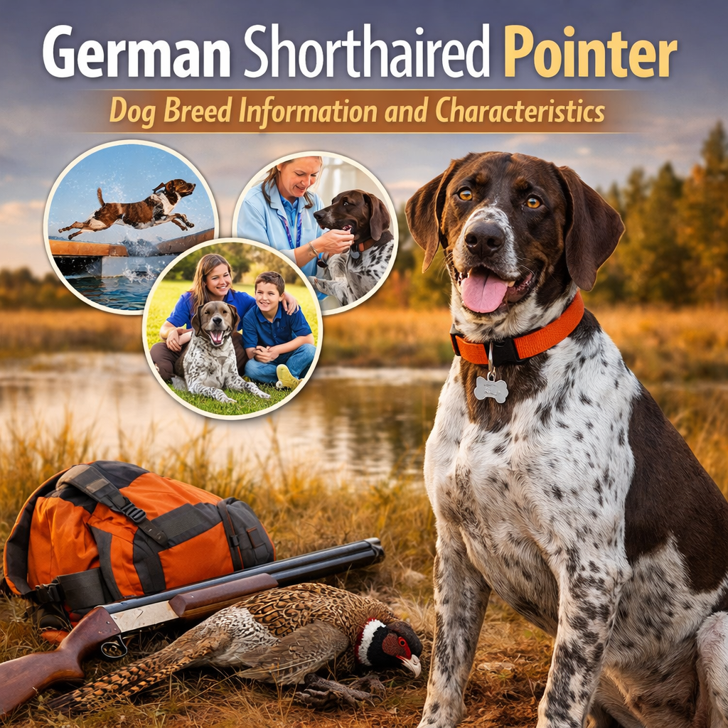 German Shorthaired Pointer Dog Breed Information and Characteristics