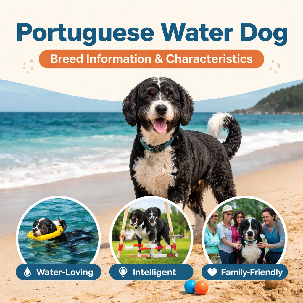 Portuguese Water Dog Dog Breed Information and Characteristics