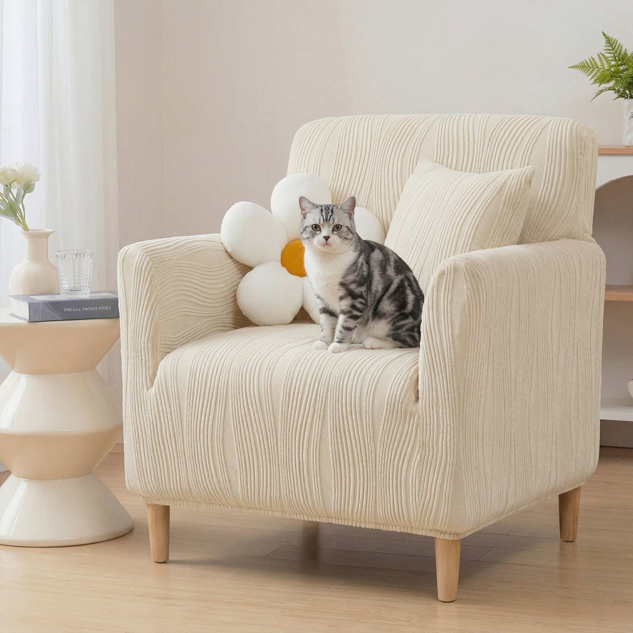 Jacquard STRING Cubierta de sofá de cobertura completa