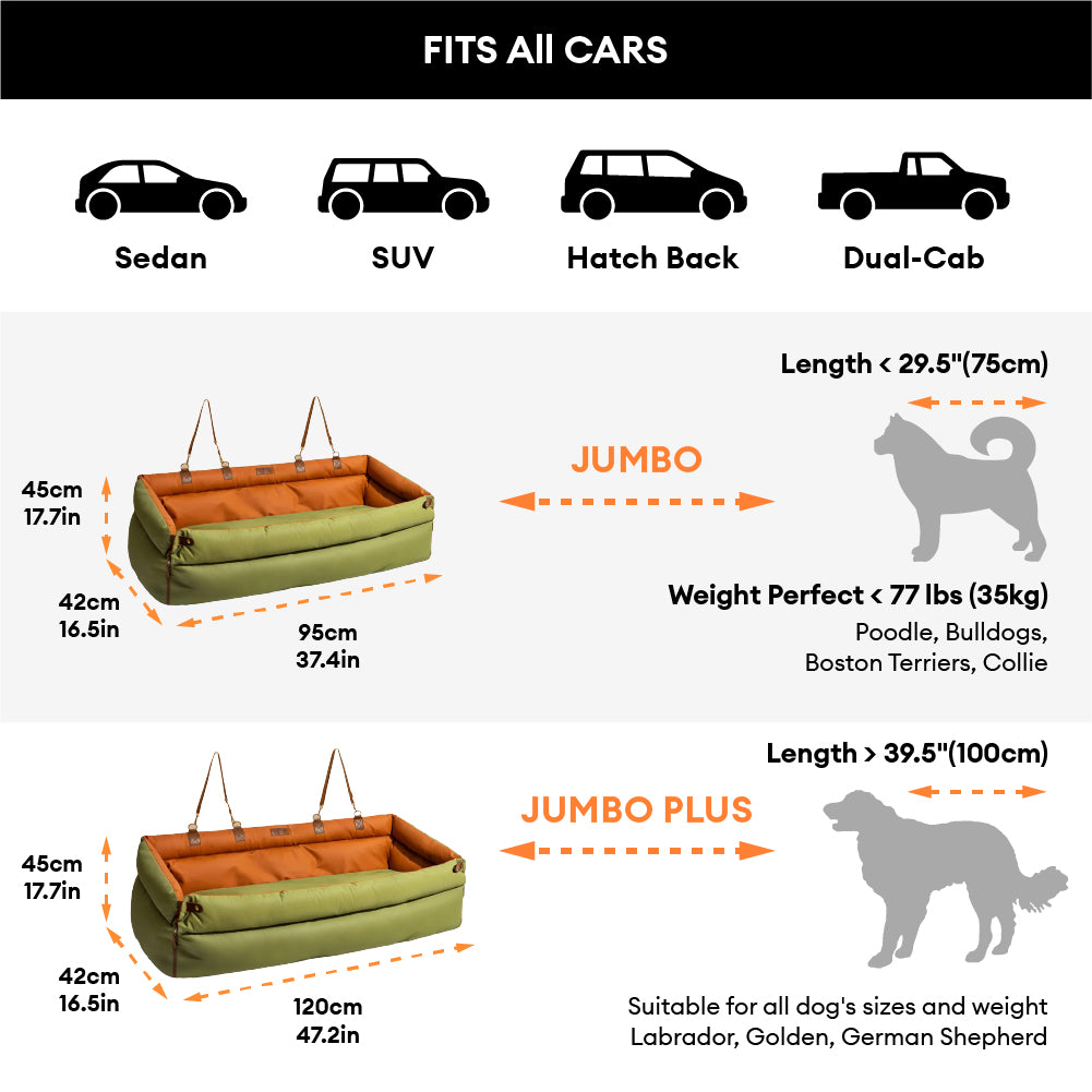 Urban Voyager Dog Car Booster Bed
