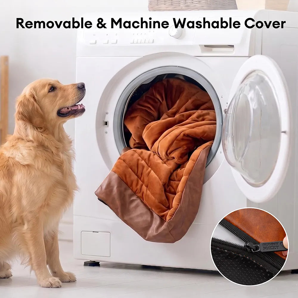 Large Waterproof Orthopedic Bolster Dog Sofa Bed - LuxeNest
