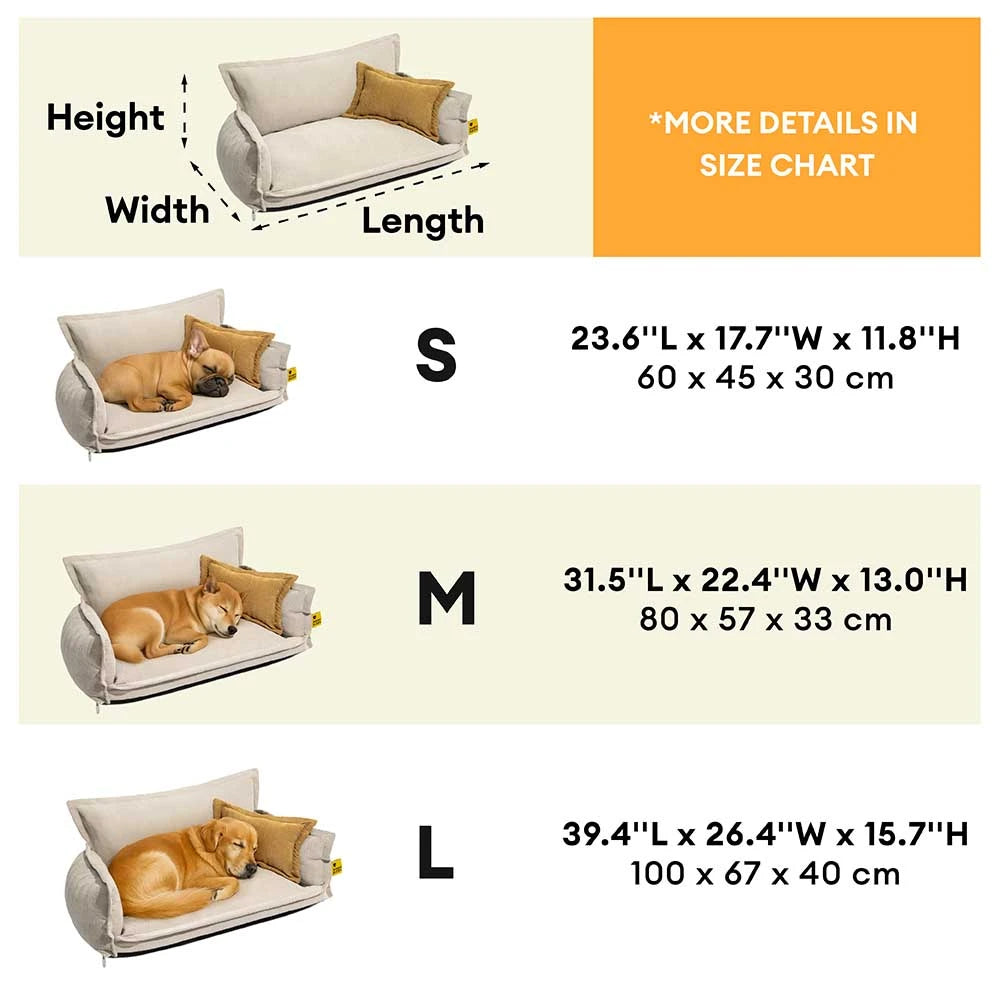 Orthopedic All-season Dual-layer Removable Dog Bed - Retro