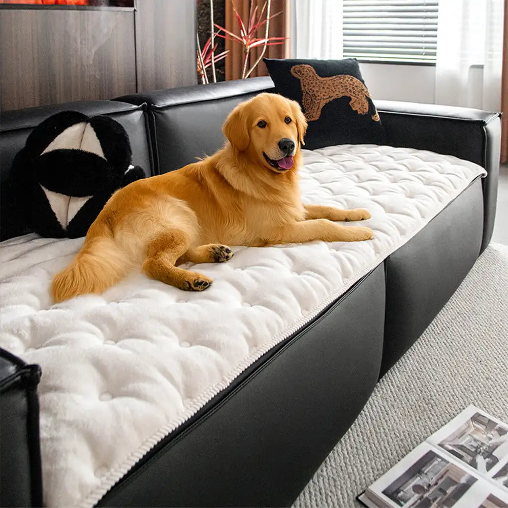 Vintage Leather Sofa Protection Non-Slip Couch Cover