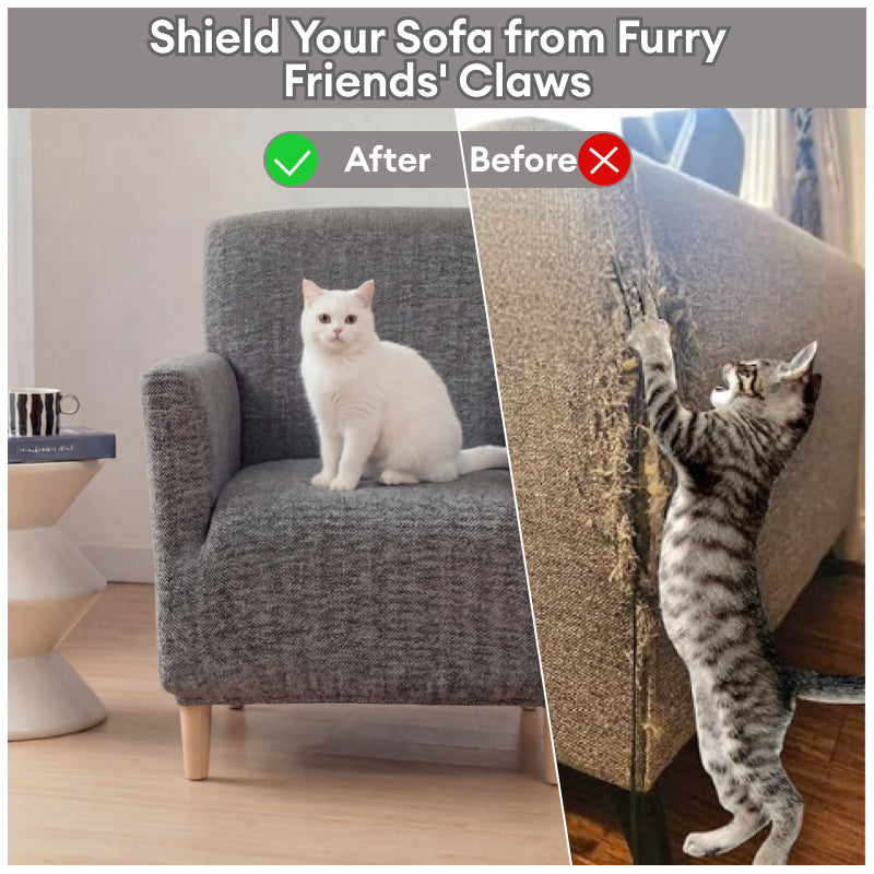 Herringbone Full Coverage Comfortable Scratch-Resistant Sofa Protection Magic Armchair Cover