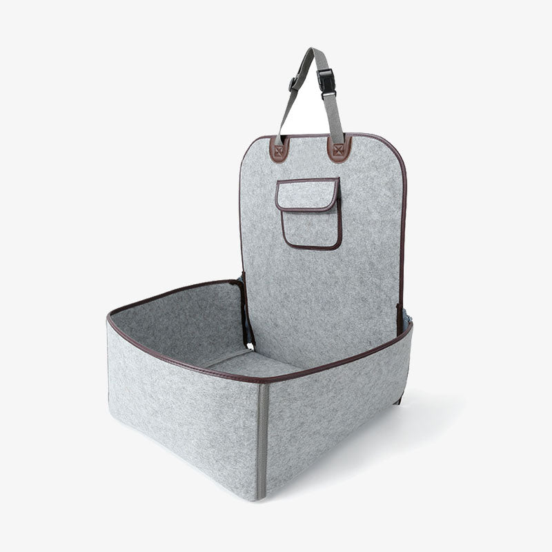 Hunde-Autositzbezug aus Naturfilzstoff