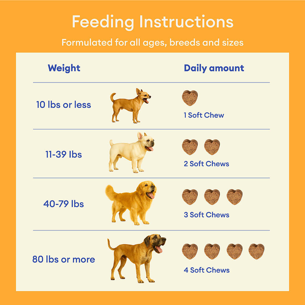 Masticables blandos probióticos para perros (120 unidades) | Salud digestiva & Refuerzo inmunológico