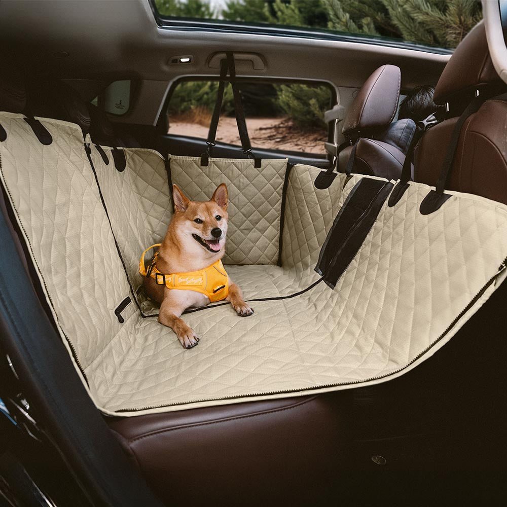 Waterproof Dog Car Seat Cover - Bench Protector For Cars & SUVs, Nonslip & Durable