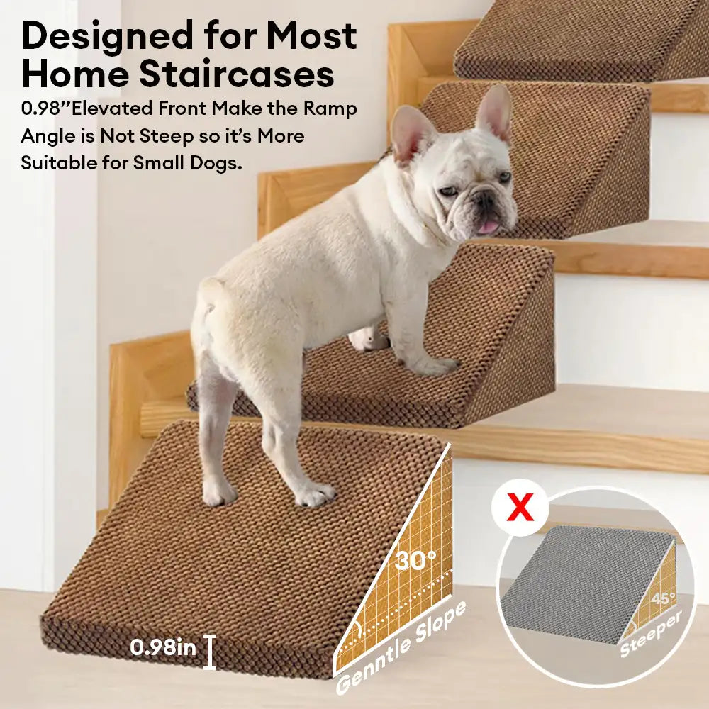 Escaleras de rampa para perros de espuma modular para escaleras de escalera con velcro