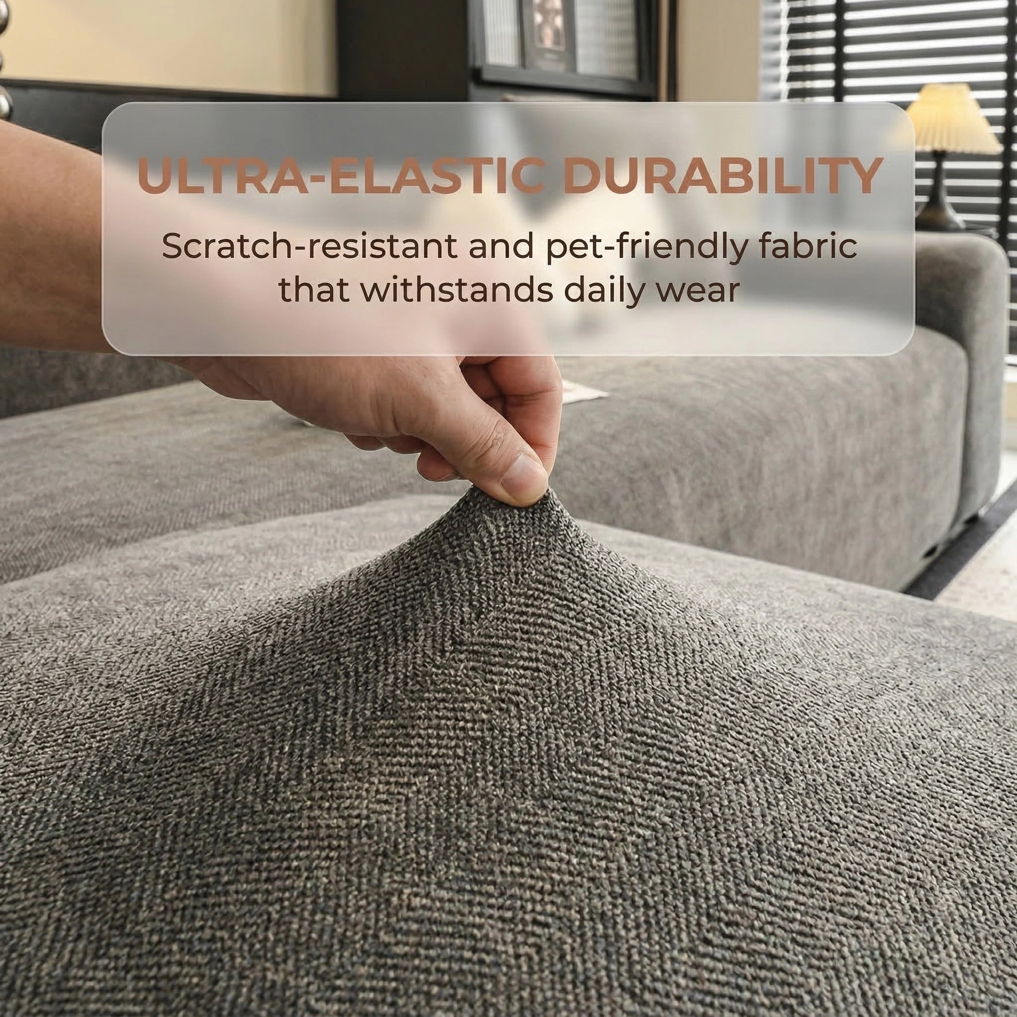 Herringbone Full Coverage Comfortable Scratch-Resistant Sofa Protection Magic Couch Covers