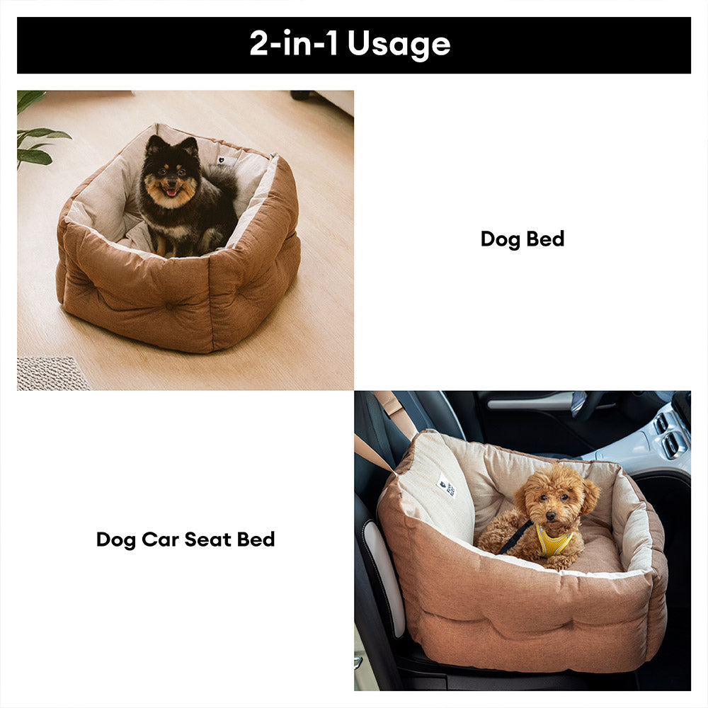 Travel Protection Booster Waterproof Elevated & Thickened Dog Car Seat Bed