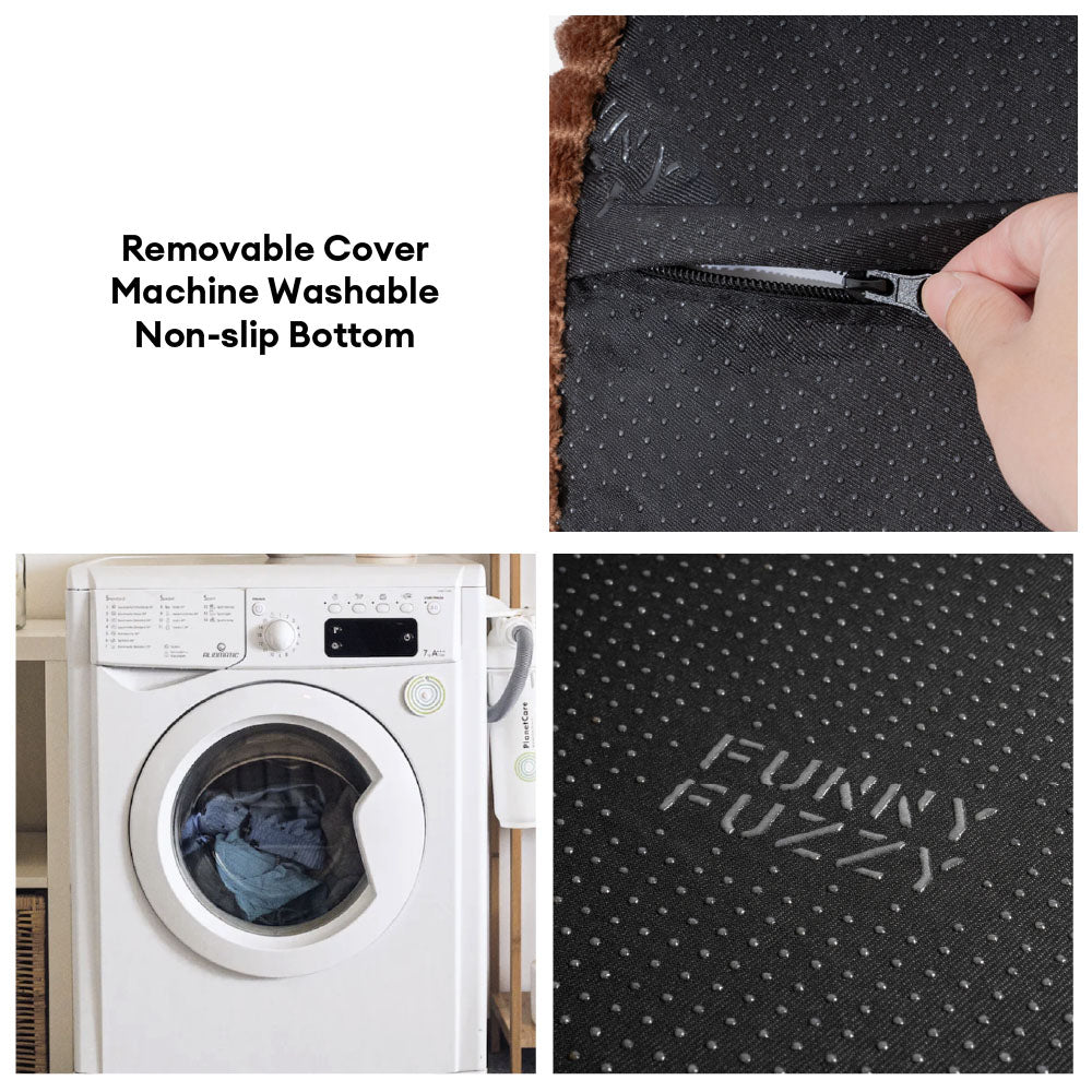 Fluffy Cake-Shaped Detachable Plush Orthopedic Pet Bed – DreamBake