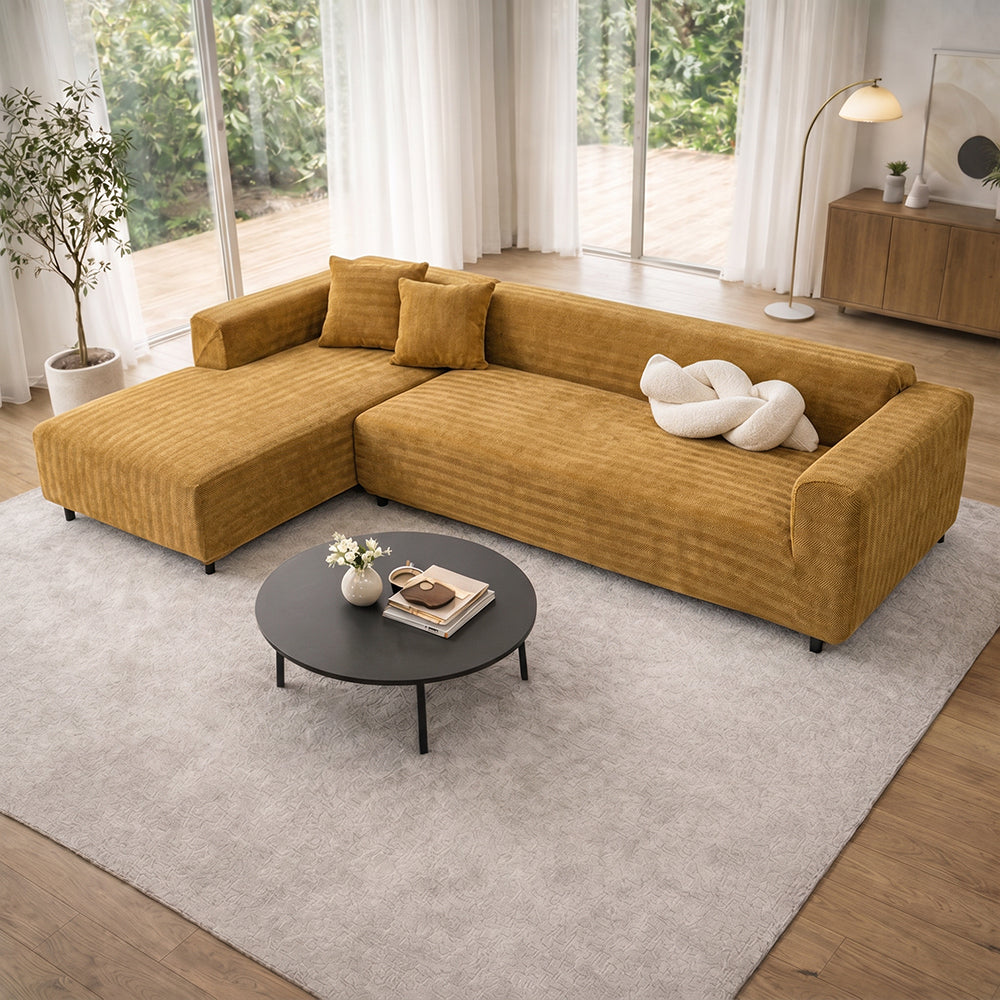 Herringbone Full Coverage Scratch-Resistant Sofa Protection Magic Stretch Sectional Couch Cover