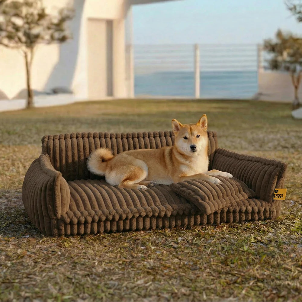 Large Washable Fluffy Orthopedic Soft Dog Pillow Outdoor Dog Sofa Bed-Snoozy Dream