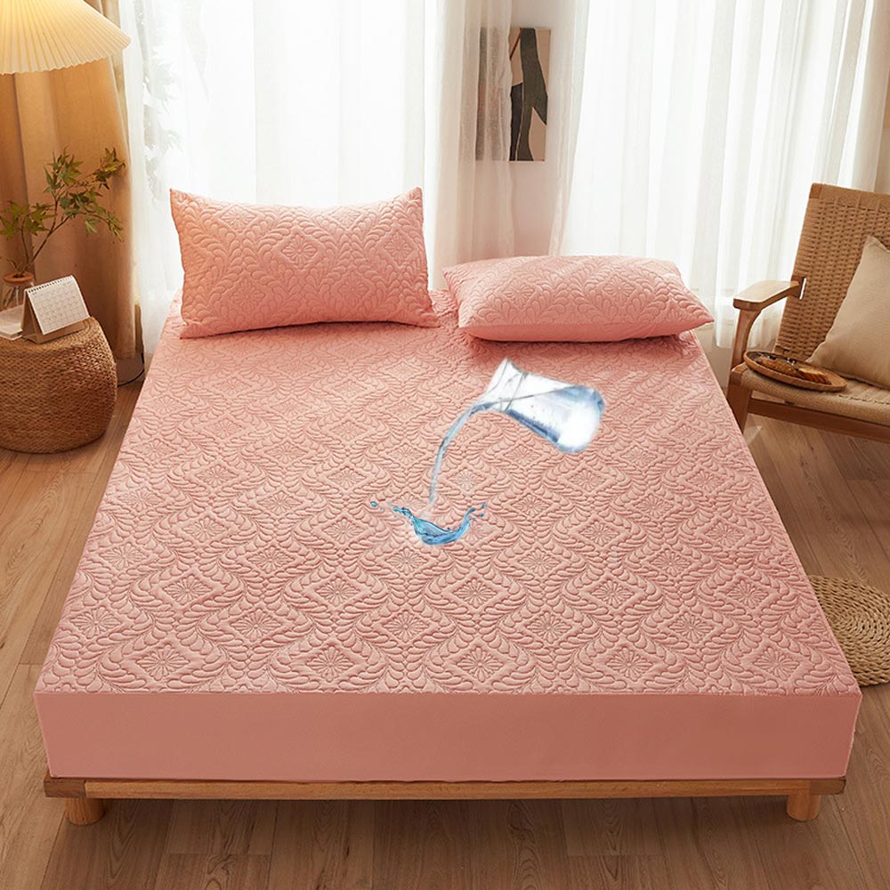 Waterproof Anti-Stain Soft Quilted Fitted Sheet Mattress Cover