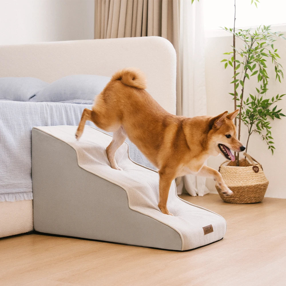 Non-slip All-season Extra Wide Portable Dog Stairs - Retro