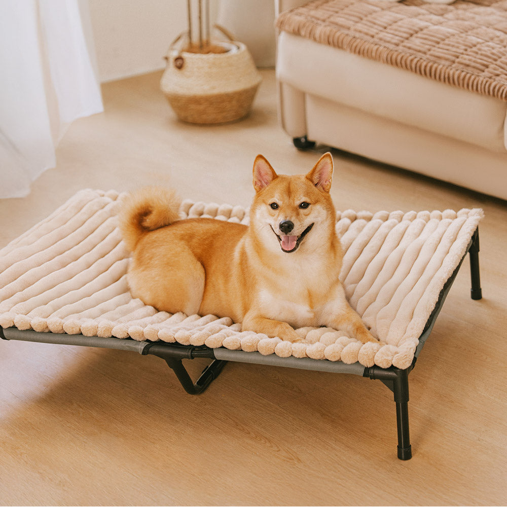 Fluffy Faux Rabbit Fur Washable Warm Pet Mat - ComfyEase