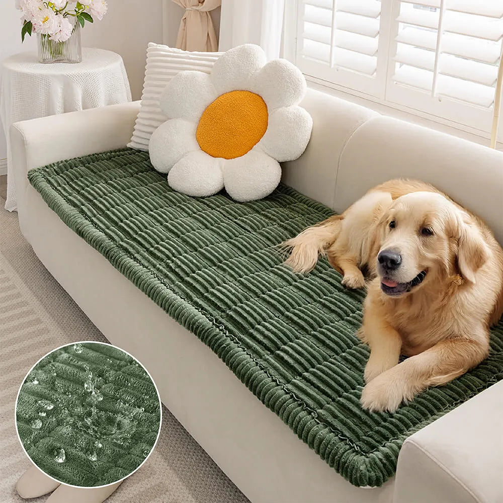 Lazy Soft Flannel Breathable Pet Mat Non-slip Couch Cover - FUNNYFUZZY Lazy Soft Flannel Breathable Pet Mat Non-slip Couch Cover - FUNNYFUZZY