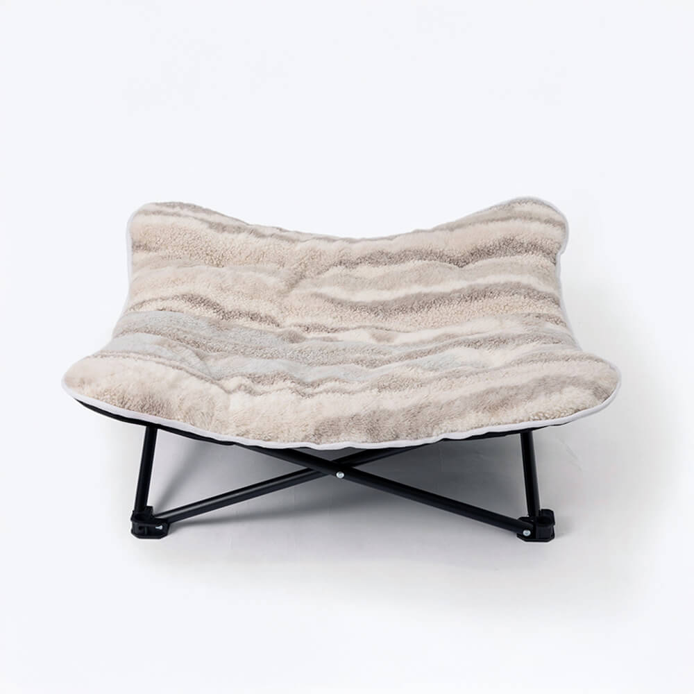 Cama de campamento al aire libre elevado plegable para acampar y gato para acampar y gato