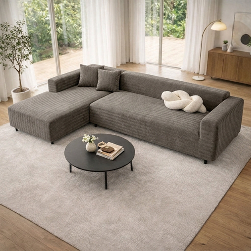 Herringbone Full Coverage Scratch-Resistant Sofa Protection Magic Stretch Sectional Couch Cover