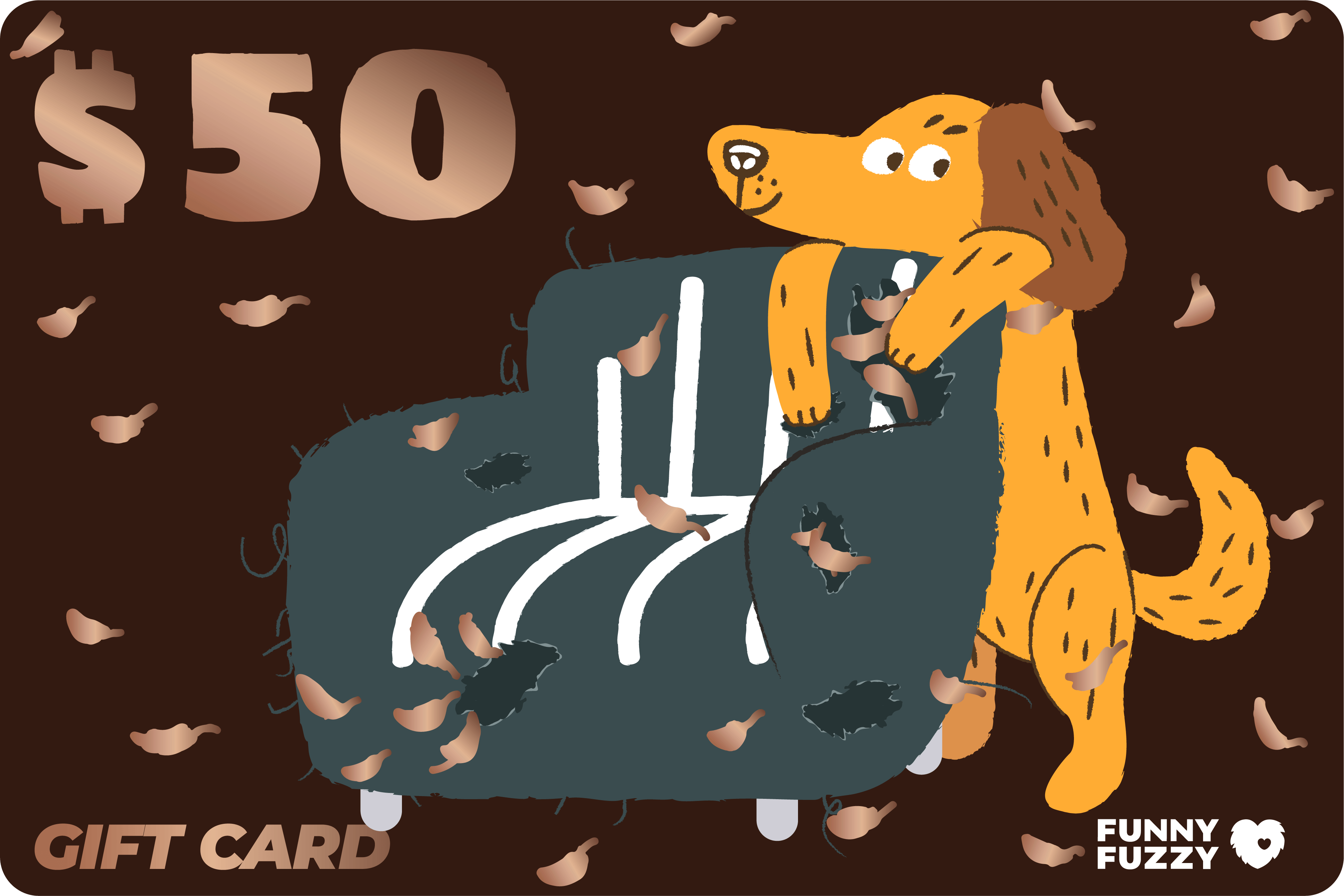 $50 FUNNYFUZZY Gift Card - FUNNYFUZZY