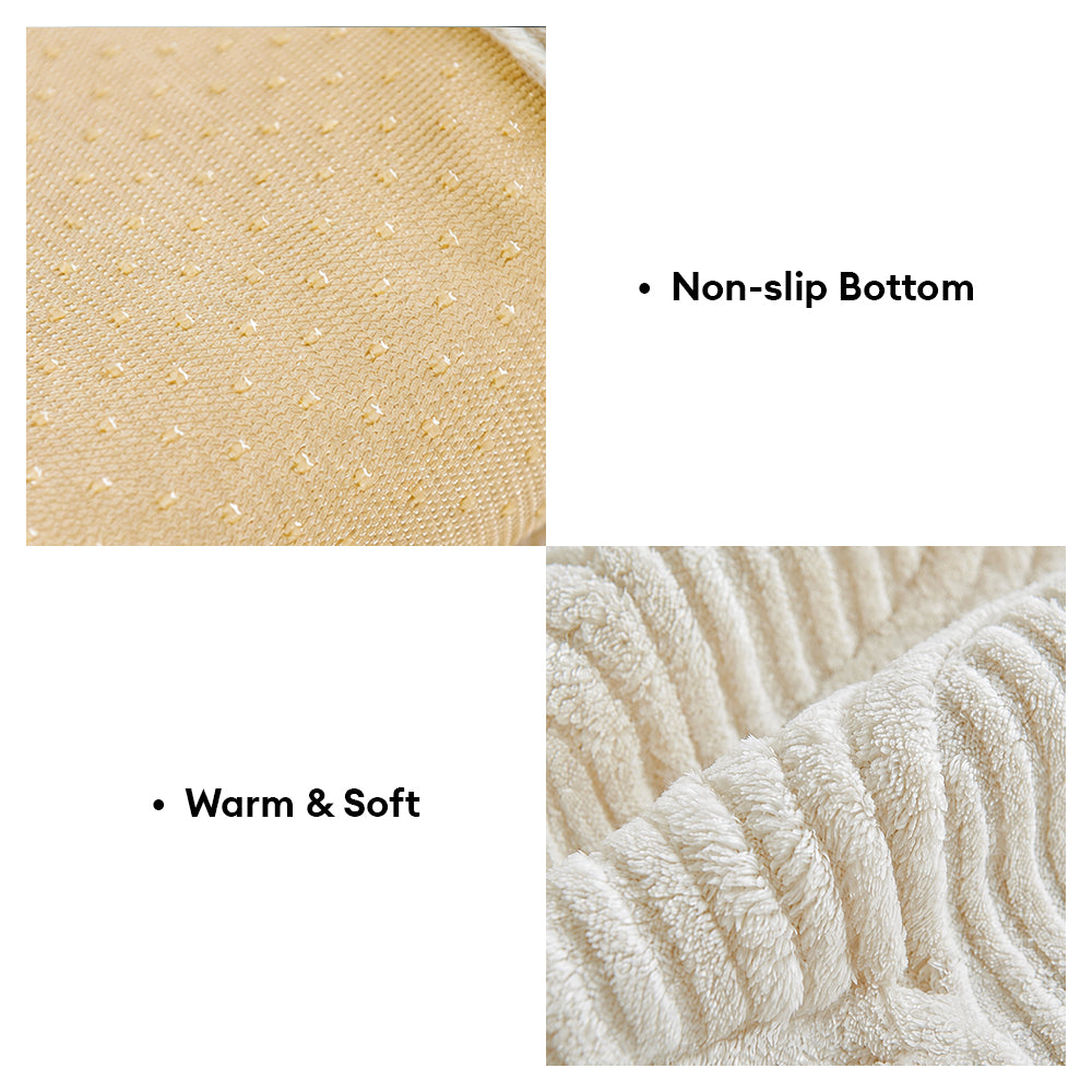Soft Plush Geometric Textured Non-Slip Couch Cover