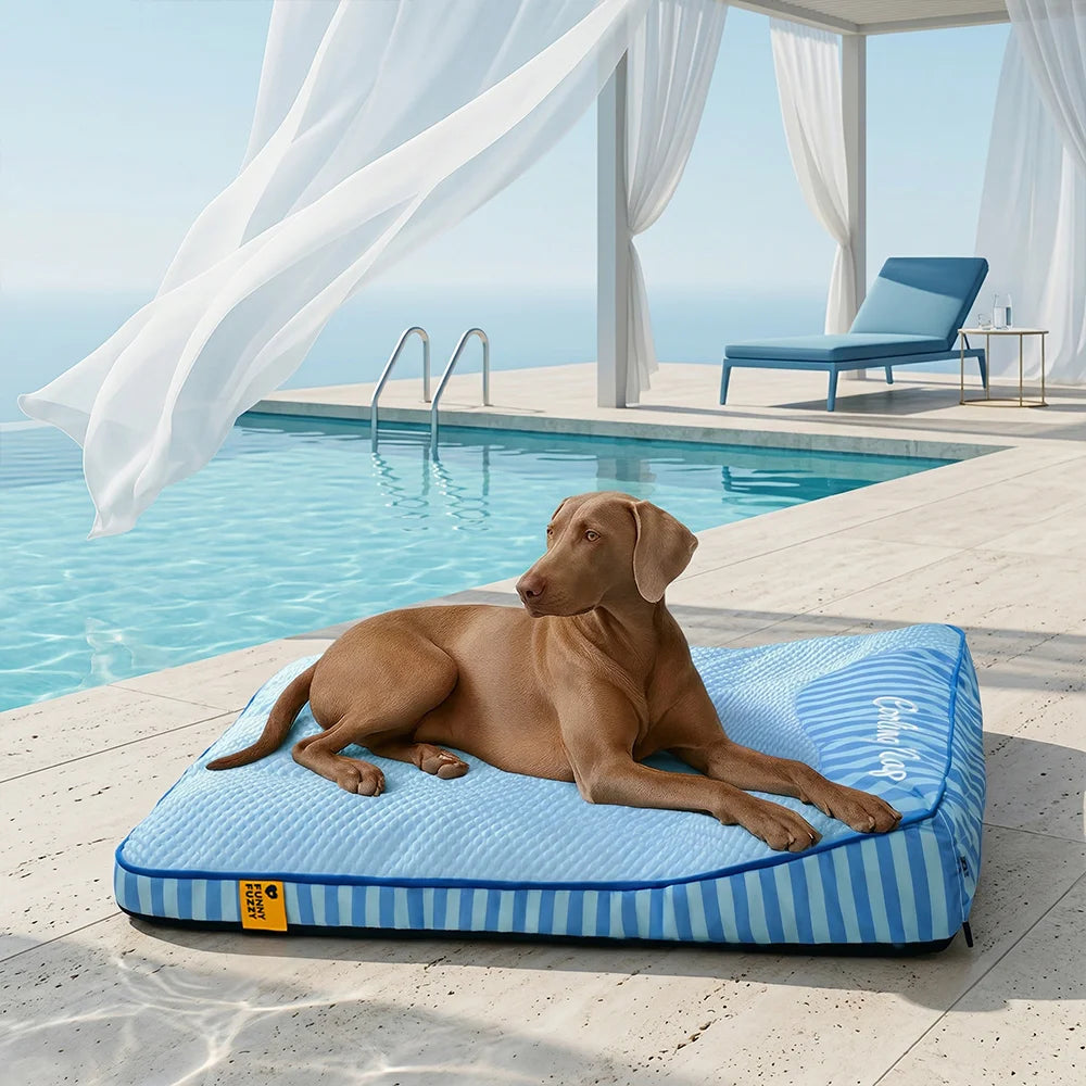 Extra Large Cooling Washable Rectangle Orthopedic Dog Bed - Outdoor