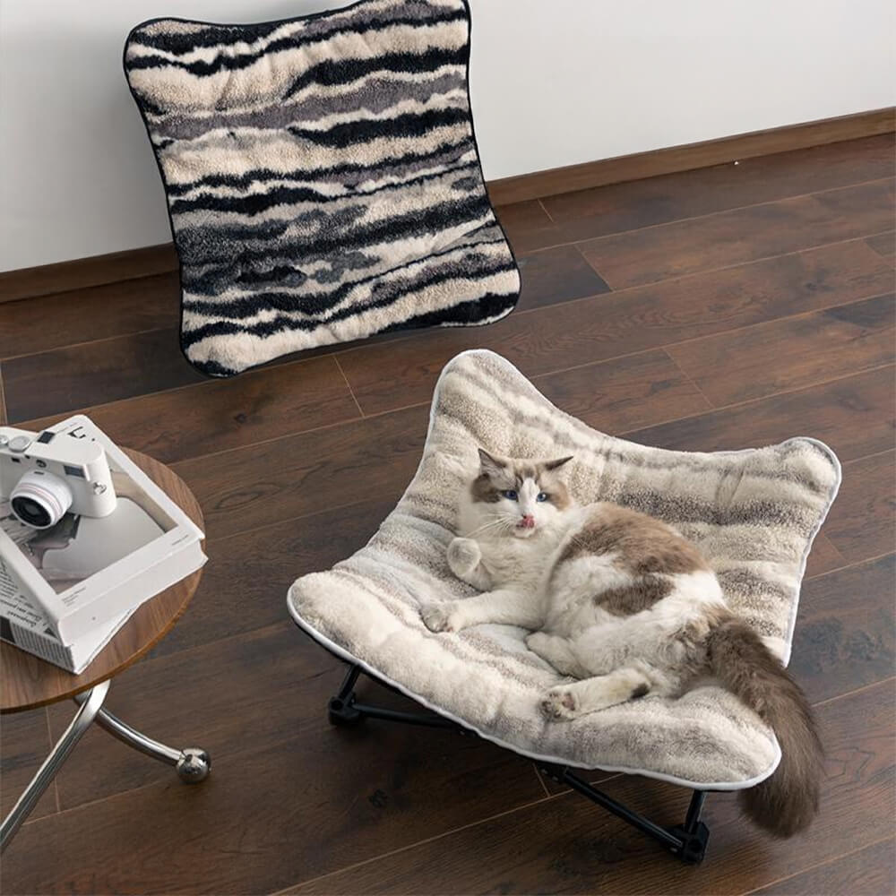 Cama de campamento al aire libre elevado plegable para acampar y gato para acampar y gato