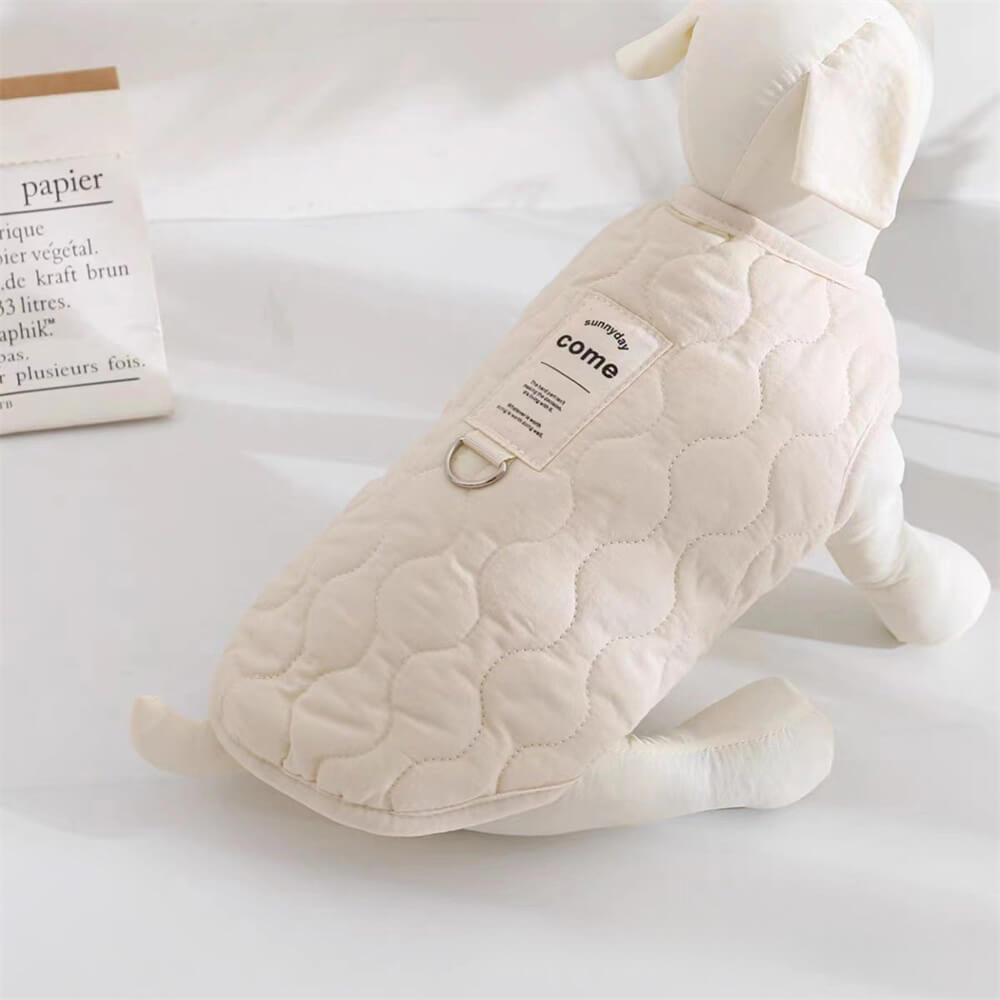Gilet matelassé confortable pour chien – Vêtements chauds et élégants pour animaux de compagnie