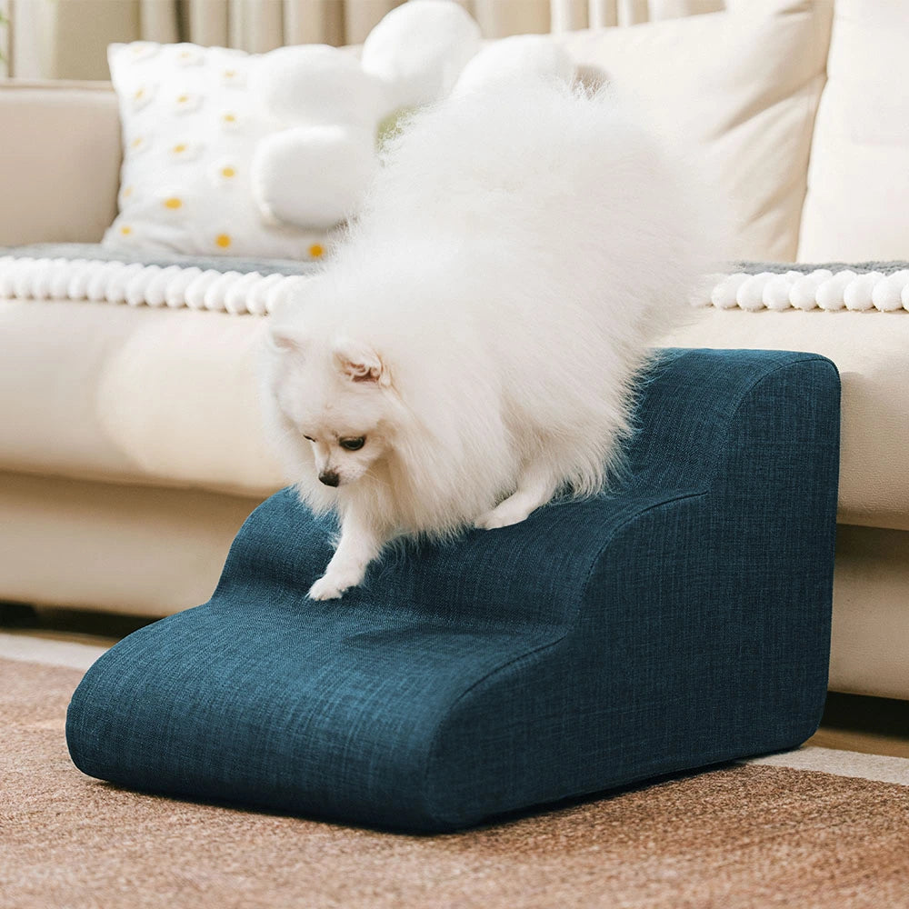 Faux Linen Anti-Scratch Joint Protection Dog Stairs
