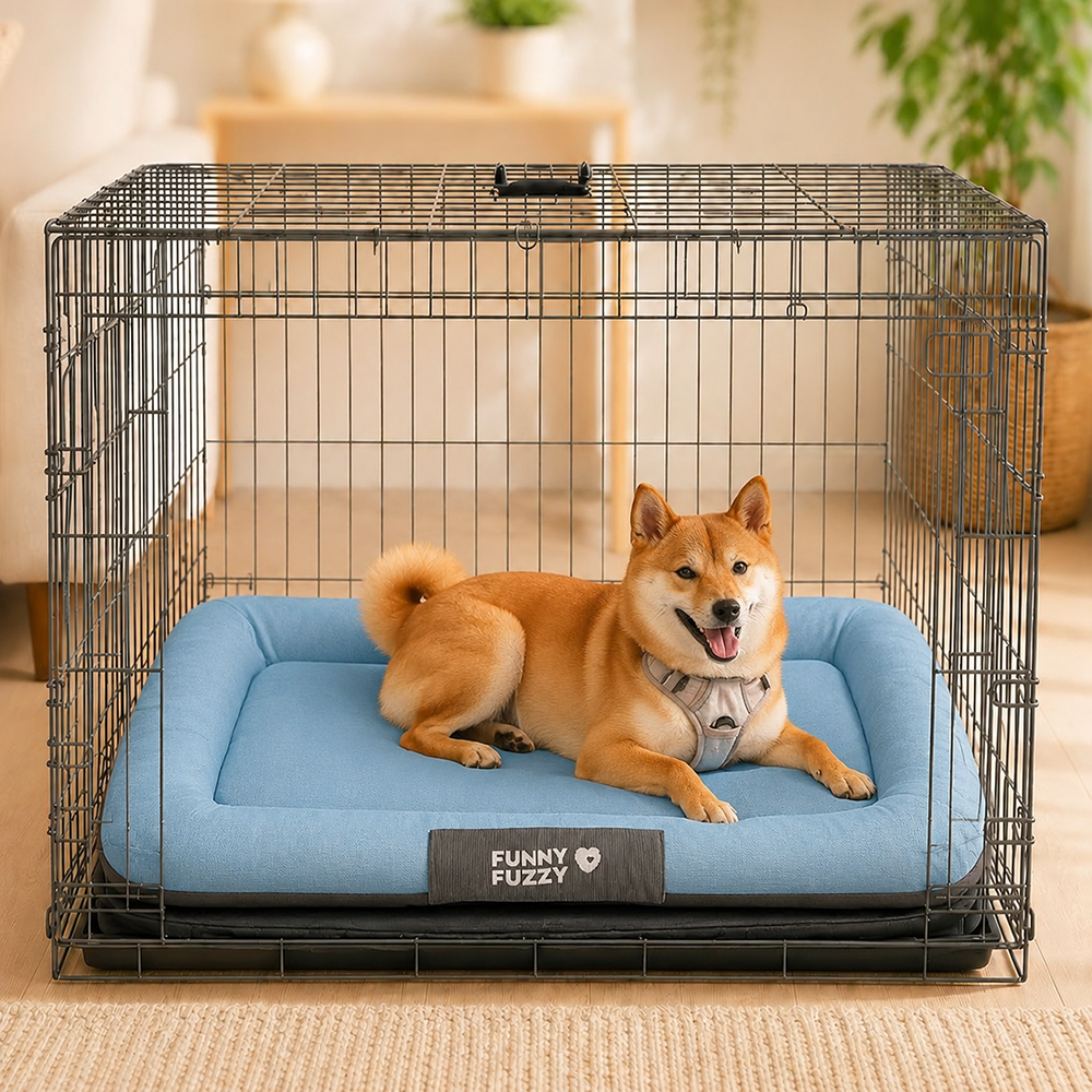 Waterproof & Chew-proof Memory Foam Orthopedic Dog Mat for Crate