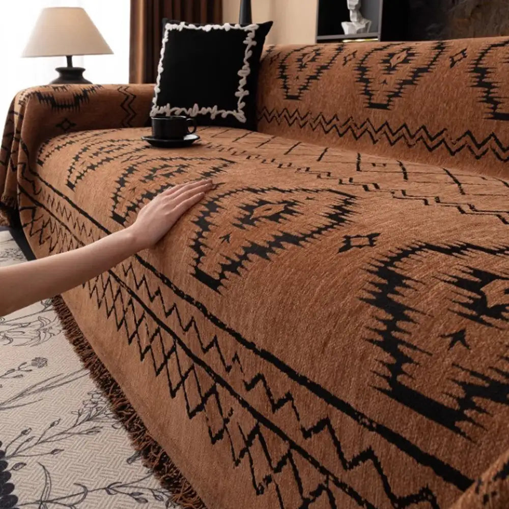 Chenille Retro Durable Scratch-resistant Sofa Protection Couch Cover