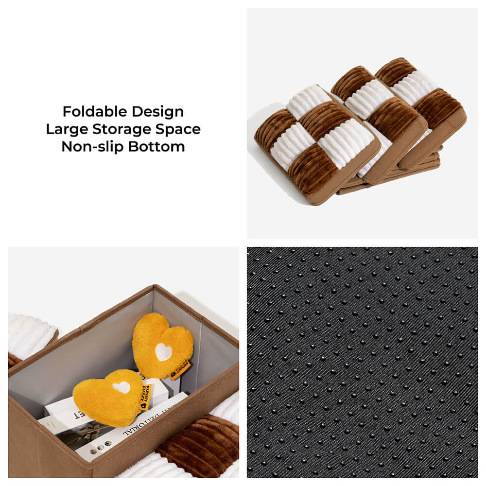 Escaleras para perros artesanales a cuadros con almacenamiento - multifuncional y plegable