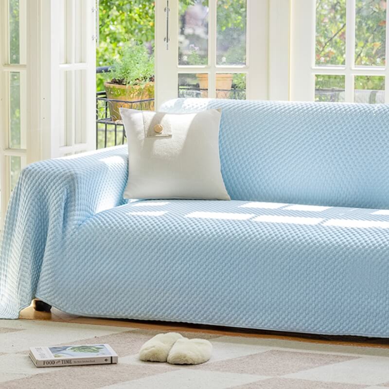 Cooling Ice Silk Breathable Couch Cover Anti-scratch Protector