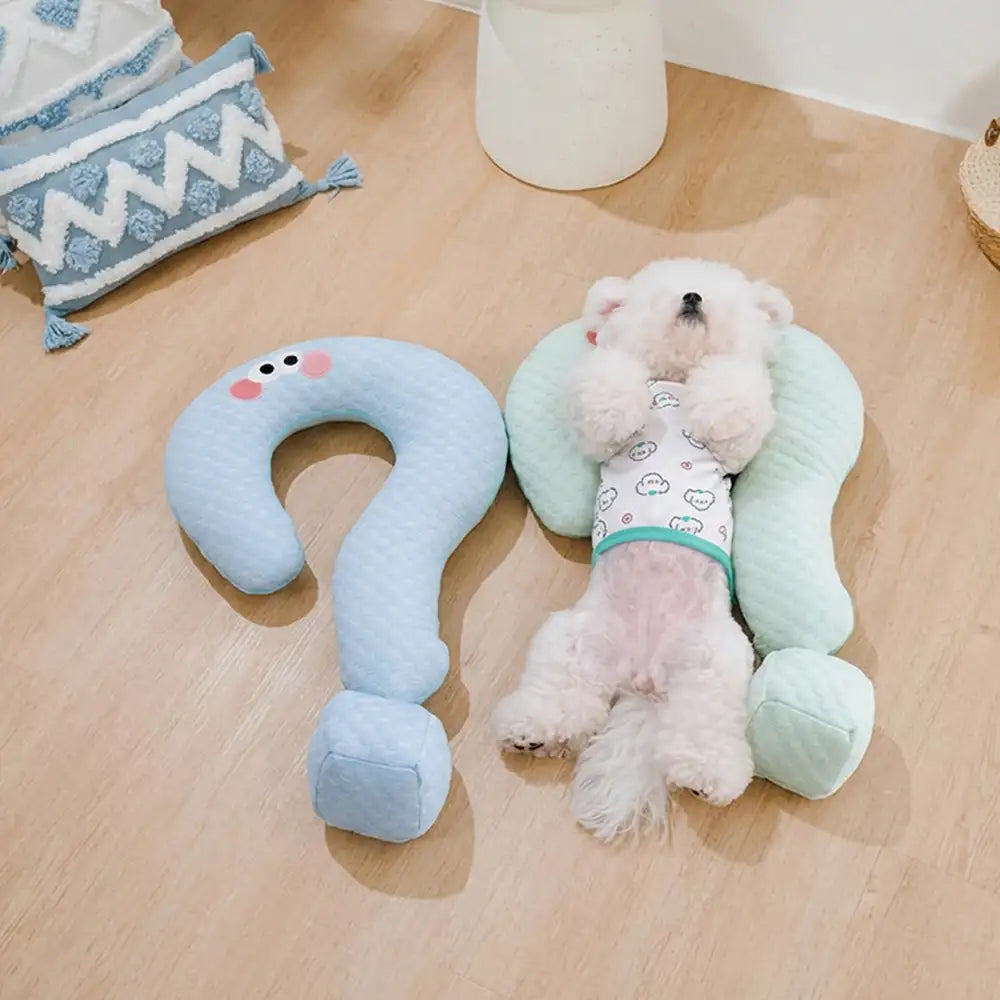 Cooling Ice Silk Question Mark Pillow