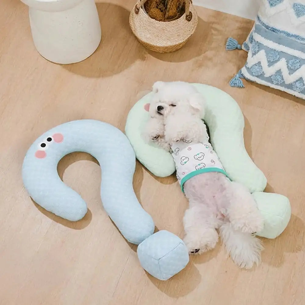 Cooling Ice Silk Question Mark Pillow