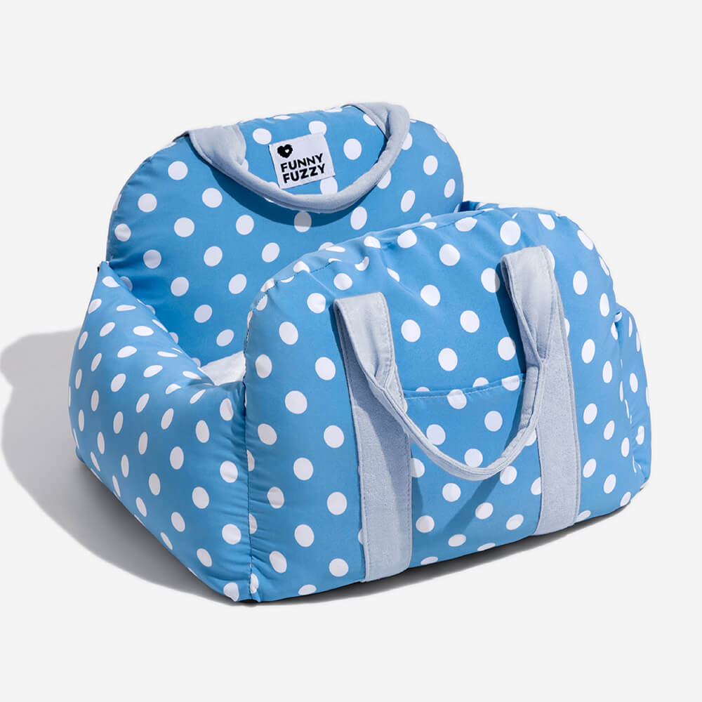 Camilla de asiento de automóvil para perros vintage corazón