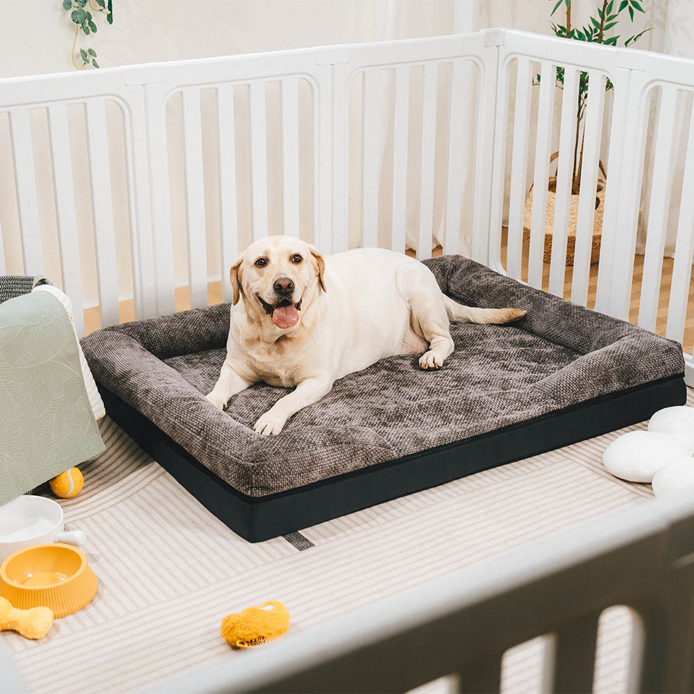 Spacious Cozy Durable Orthopedic Washable Dog & Cat Bed