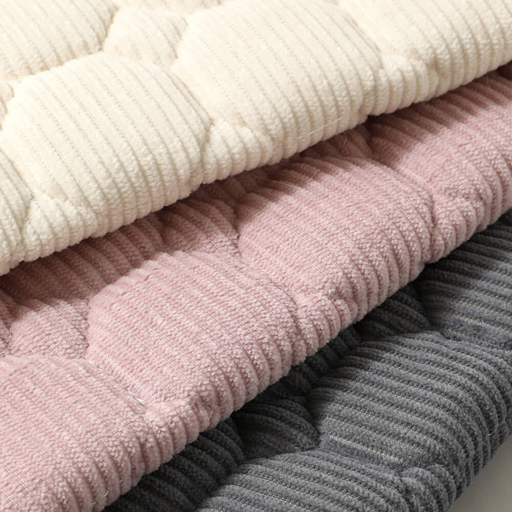 Durable Corduroy Washable Non-Slip Pet Mat