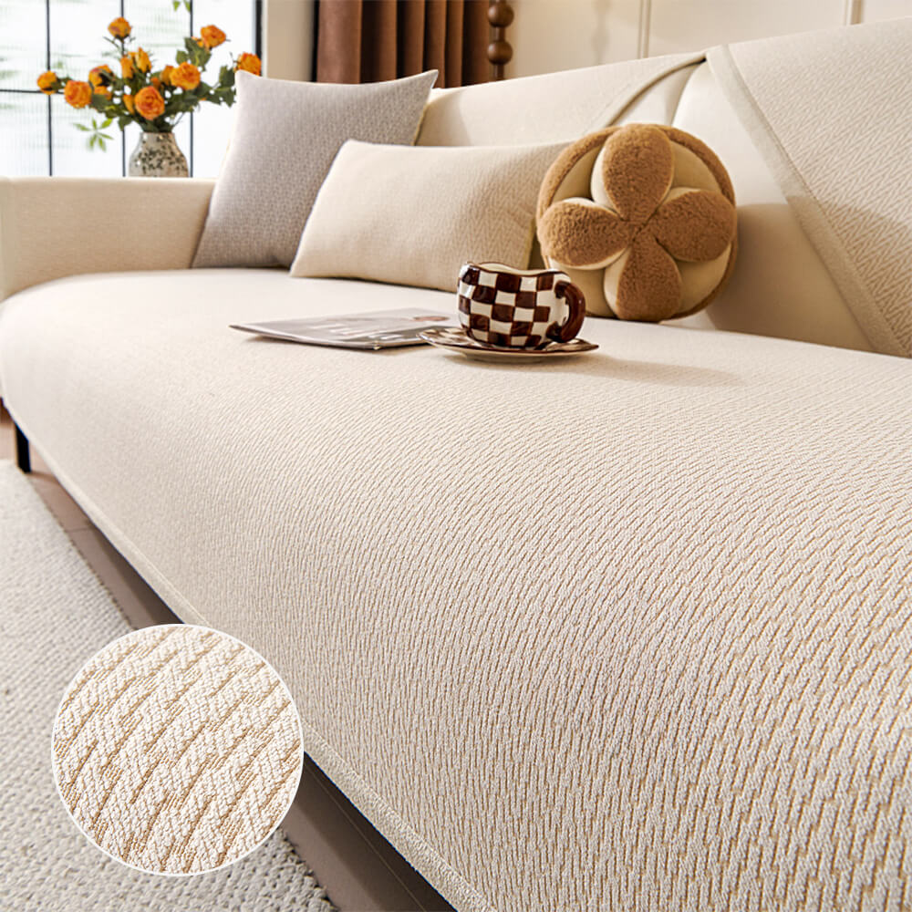 Chenille Minimalist Anti-Slip Fabric with Cat Scratch-Resistant