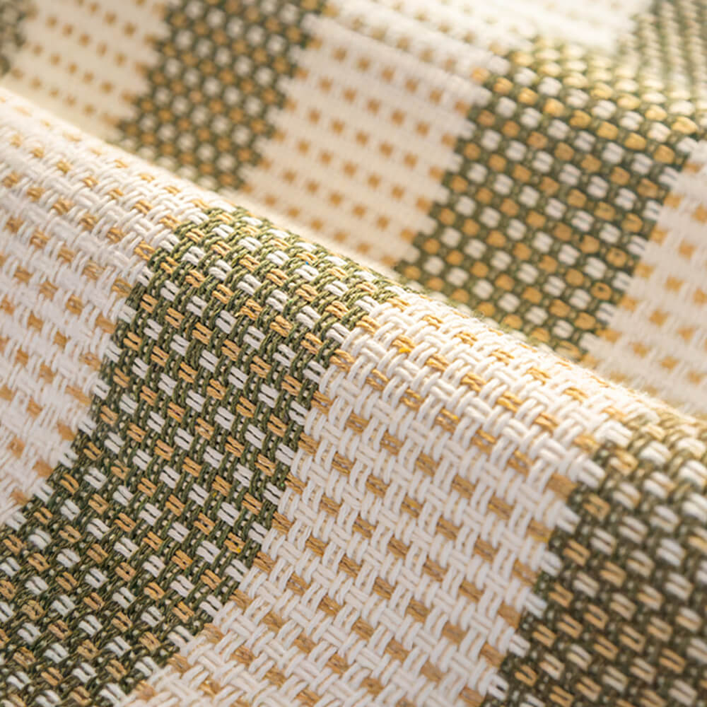 Anti-Kratz-Möbelschutz-Couchbezug aus Baumwollleinen mit Streifen