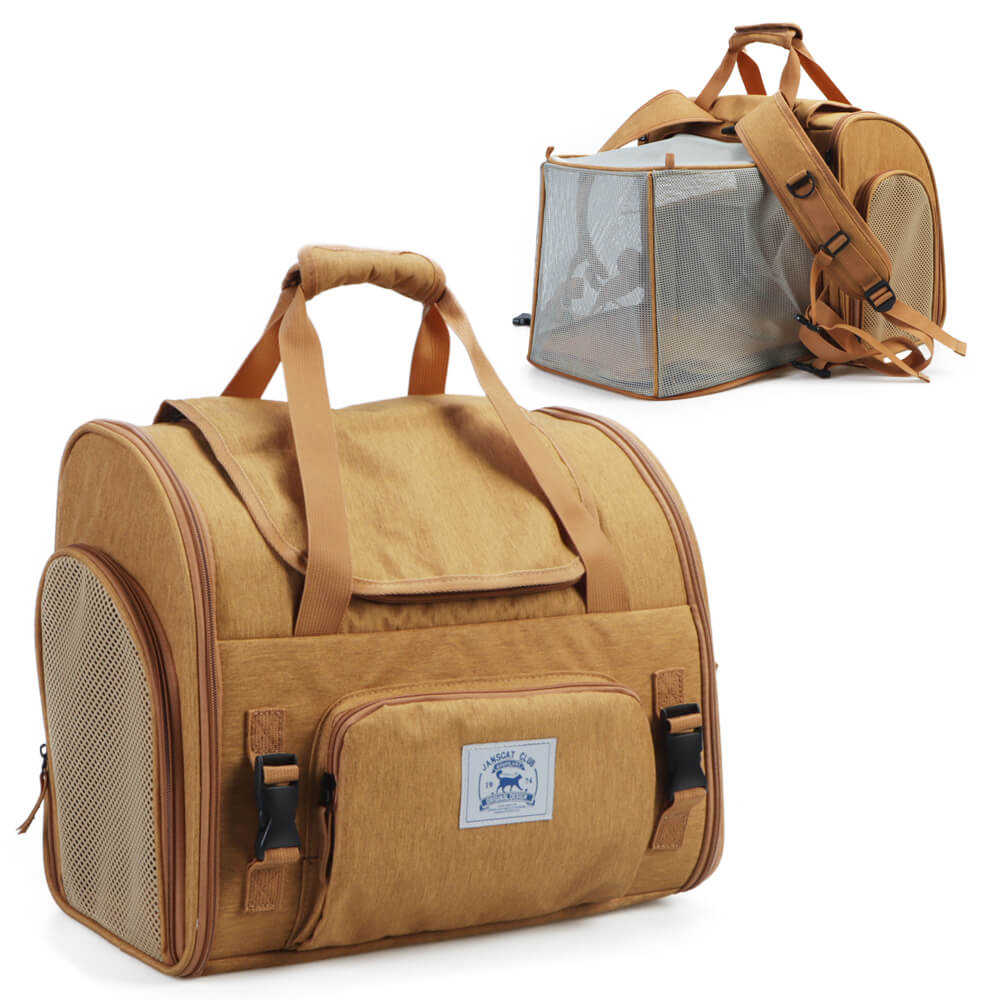 Bolsa de transporte de gatos de viaje de un solo hombro de hombro ampliable