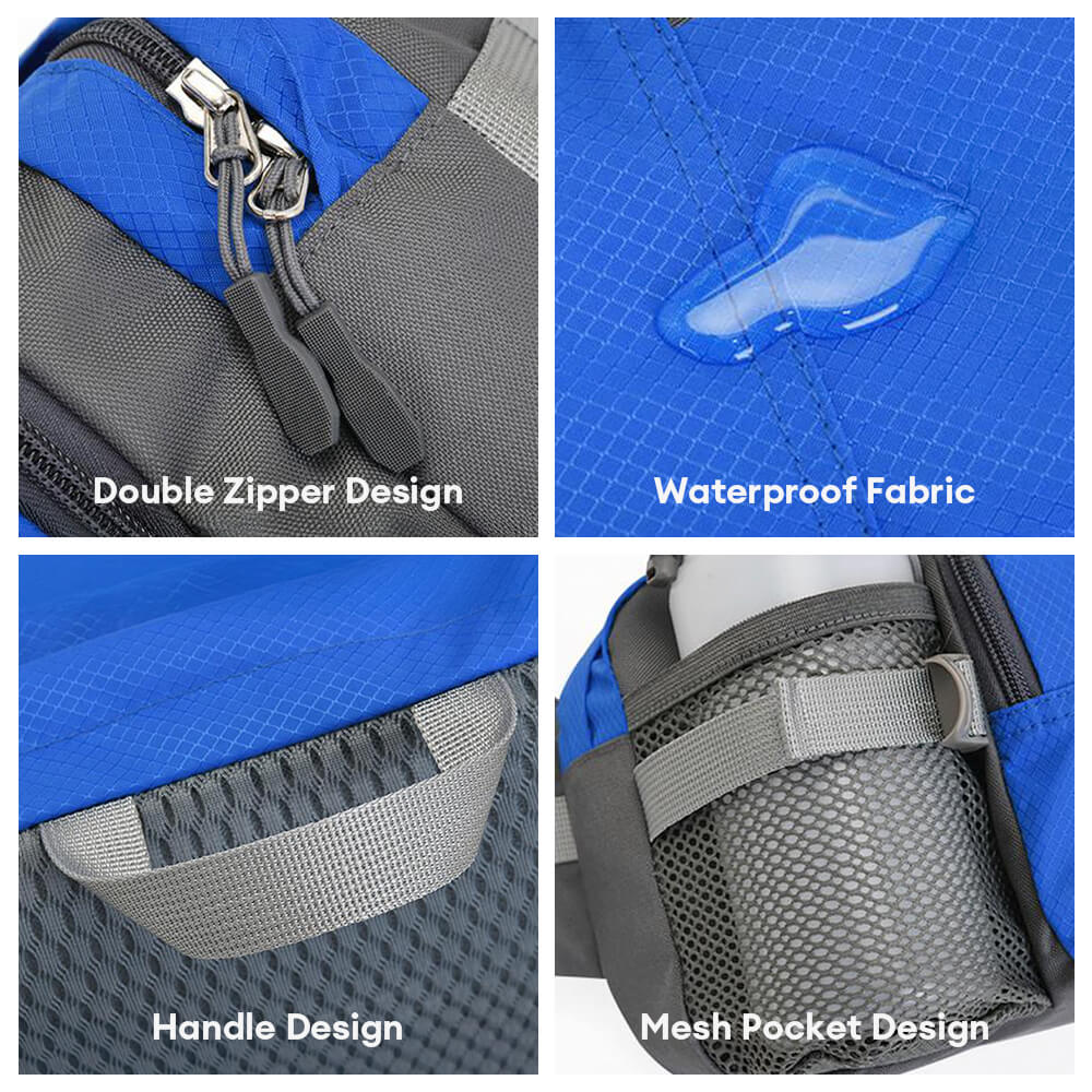 Al aire libre impermeable 3 en 1 juego de bolsas de cintura para perros de correa multifunción