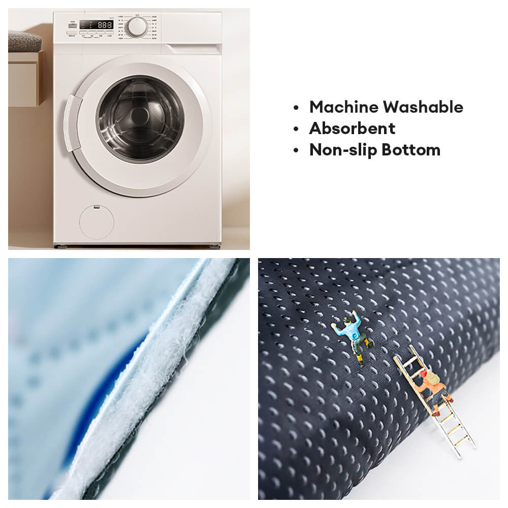 Almohadilla de orinería de perro no deslizable absorbente reutilizable