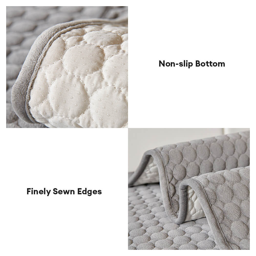 Cubierta de sofá sin deslizamiento transpirable para la humedad del gamuza acolchada