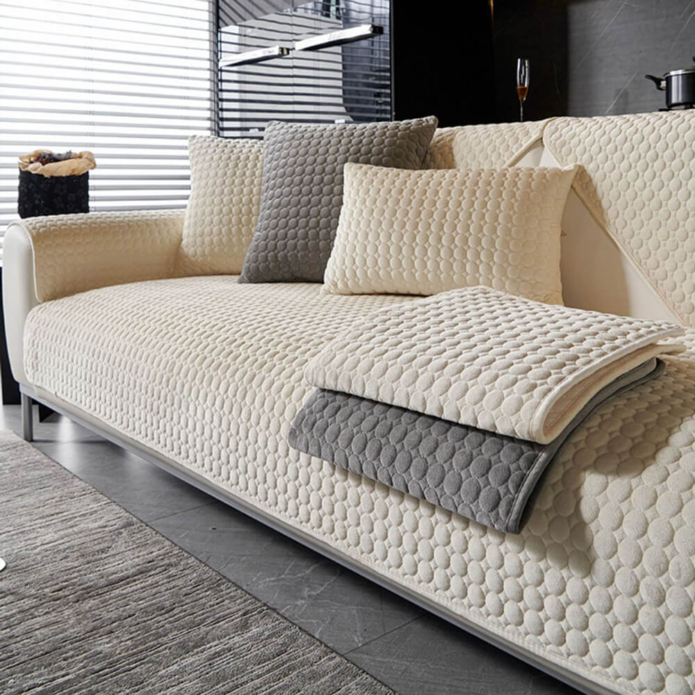 Cubierta de sofá sin deslizamiento transpirable para la humedad del gamuza acolchada