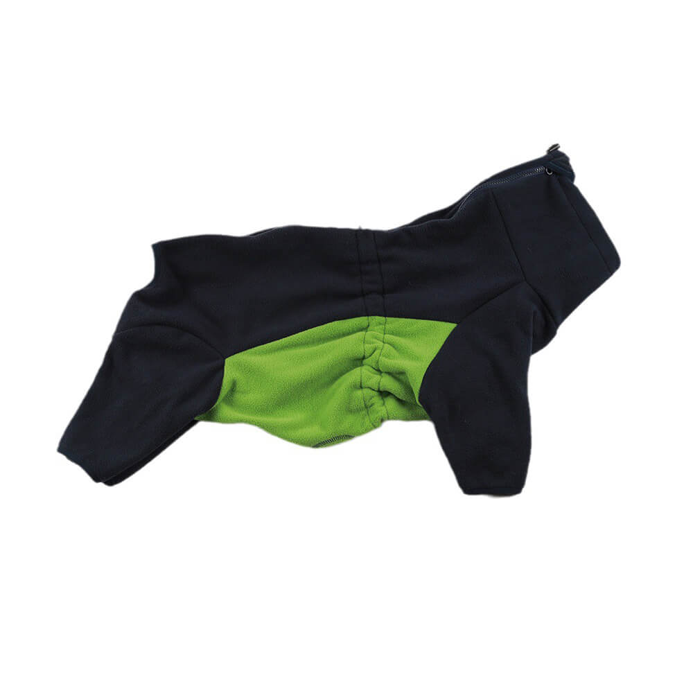 Polar de viento polar de vellón con tortuga de tortuga de calidez de cuerpo completo