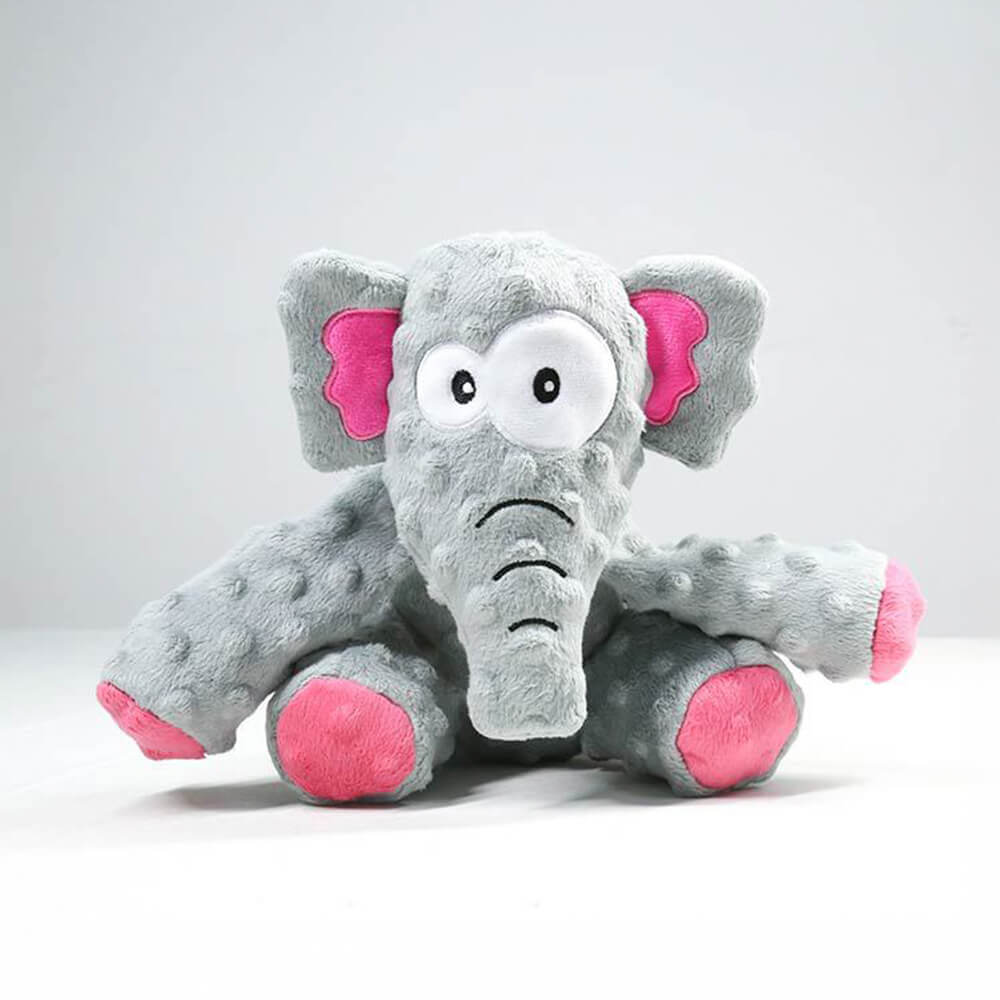 Juguete para perros de cocodrilo resistente a la mordedura con chirriador incorporado