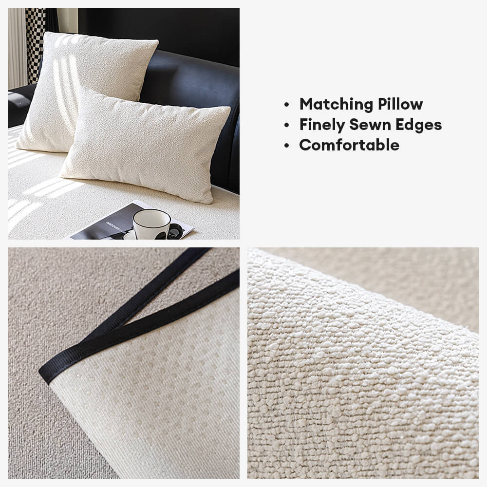 Water-repellent Teddy Fleece Non-Slip Straight Outdoor Couch Cover